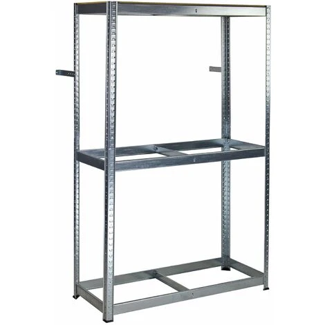 DEMA Metall Reifen-Regal 180x120x40 Cm Steckregal Stahl Steckmontage 8 Reifen Wand – Bild 2