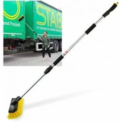 DEMA Waschbürste Auto LKW Bürste Autowaschbürste Teleskop Stiel 106-180 Cm Ausziehbar