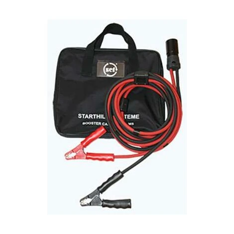 NO-NAME SET® TS 170 Starthilfekabel 35 Mm² Kupfer 5.00 M NATO-Stecker, Mit Stahlblech-Zangen, Mit Schutzscha – Bild 2