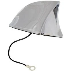 Eufab 521201 Kunststoff Auto-Haifischantenne Chrom (B X H X T) 115 X 75 X 65 Mm