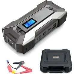 INSMA 10000Ah 12V Auto KFZ Starthilfe Jump Starter Ladegert Booster Powerbank Schwarz