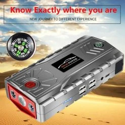 INSMA 95600mAh 12V Booster Batterie Auto Starthilfe Auto Starter Batterieladegerät 4USB EU Stecker