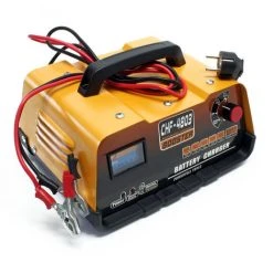 WILTEC Batterie Ladegerät Für 12V / 24V Autobatterien Mit Starthilfe Funktion