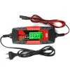 Kkmooncar Batterieladegerat Batterieladegerat Und Wartungsgerat 6V / 12V Intelligentes Automatisches 4A-Batterieladegerat Mit LCD-Bildschirm-Impulsreparaturladegerat Fur Auto-Motorradboot Und Mehr Eu-Stecker