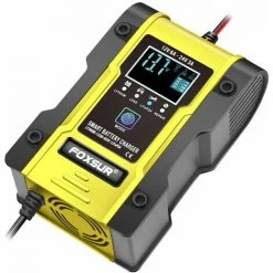 MANTA Auto-EU Plus 12V AGM LCD-Auto-Motorrad-Impulsreparatur-Batterieladegerät (gelb, EU-Stecker, Schritt 7, Aufladung)