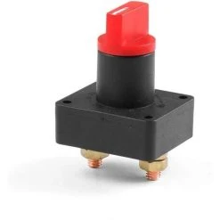 THSINDE 100A 12V Autobatterie-Trenndreh-Trennschalter Batterie-Netzschalter, Schwarz, B