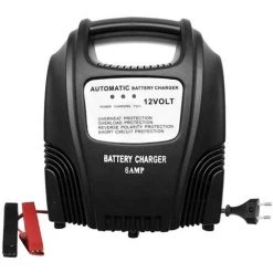 HAPPYSHOPPING 12V 3.5A Intelligentes Vollautomatisches Batterieladegerät Für Motorrad- Und Autobatterien AGM GEL WET Blei-Säure-Batterieladegerät,EU