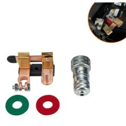 THSINDE Messing-Autobatterie-Trennschalter, 12V Negativer Batteriehaupttrennschalter