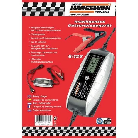 BRÜDER MANNESMANN Brüder Mannesmann M12715 Kfz-Ladegerät 12 V, 6 V – Bild 5