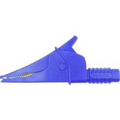 Cliff Croc Clip Sicherheits-Abgreifklemme Steckanschluss 4 Mm CAT III 1000 V Blau