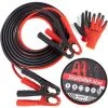MASKO® Starthilfekabel Überbrückungskabel Für Benzin- Und Dieselmotoren, 6/12/24 Volt. Auto Motorrad Starterkabel Aus Kupfer Inkl. Handschuhe Und Tragetasche (25mm² 1200A / 30mm² 1500A), 4m / 1500amp