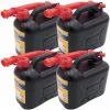 BURI 4 X 5 L Kraftstoffkanister Benzinkanister Reserve Kanister Tank UN Zulassung