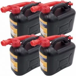 BURI 4 X 5 L Kraftstoffkanister Benzinkanister Reserve Kanister Tank UN Zulassung