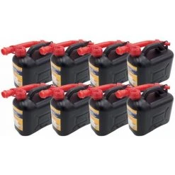 BURI 8 X 5 L Kraftstoffkanister Benzinkanister Reserve Kanister Tank UN Zulassung