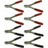 MISO TOOLS 8 Tlg Set Batterieklemme 120 A Rot / Schwarz Ladeklemme Krokodilklemme Ladekabel Batterieladeklemmen