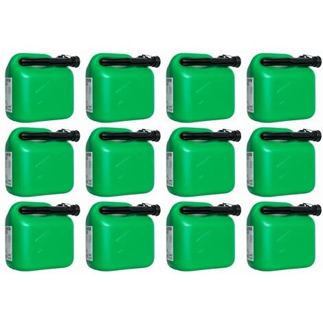 PETERS-LIVING 12x Kraftstoffkanister 5L Benzinkanister Diesel Reserve Kanister Grün – Bild 2