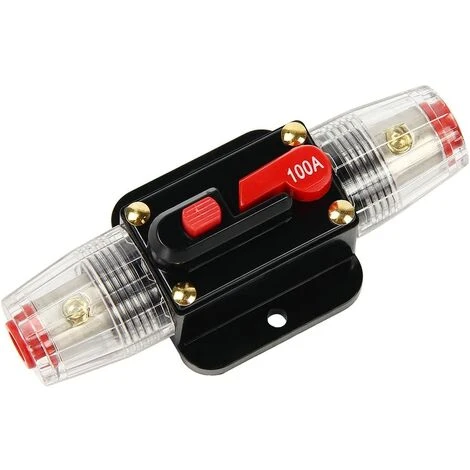 TINOR 12V - 24V DC Auto Auto Schutzschalter Mit Manuellem Schalter Zum Zurücksetzen Der Sicherung 50A / 100A / 150A (100A)