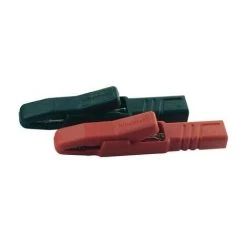 SKS HIRSCHMANN KROCLIP SET SET AK 2S PLUG-IN 4 MM CAT I SCHWARZ, ROT 972603001
