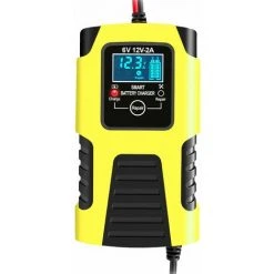 LIFCAUSAL Autobatterieladegeräte 12V / 2A 24V / 2A Vollautomatische Intelligente Batterieladegeräte Maintainer Tragbare Erhaltungsladegeräte Batteriedesulfator Für Automotorrad