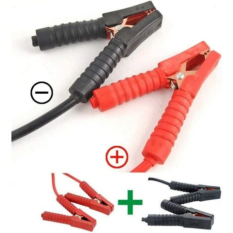 UISEBRT 2x6m Starthilfekabel Mit Überspannungsschutz - Überbrückungskabel Für Auto PKW LKW - 12 Volt Und 24 Volt 1200A (6m 1200A – Bild 3