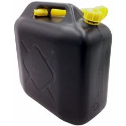 BURI Gelb Benzinkanister 20L Schwarz Kraftstoffkanister Reservekanister Ausgussstutzen