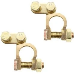 DEVENIRRICHE Her Kindness 1 Paar Autobatterieklemmen +/- 12 V/24 V – Universelle Batterieanschlüsse Für Auto, Motorrad, Wohnwagen