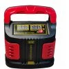 DONTODENT 12V / 24V Batterieladegerät, Tragbares Intelligentes Batterieladegerät Für Auto, Motorrad, Auto, ATV, LKW, Erhaltungsladegerät Mit LCD-Touchscreen