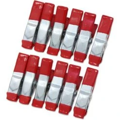 MONLY 12 STÜCKE 2-Zoll-Metallfederklemmen Gummibeschichteter Tipprip-Griffhalter Für Campingplane