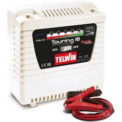 Telwin Elements TOURING 18 Autobatterie Ladegerät Für 12V/24V Batterien, Ladestrom Bis Zu 13 A, Kapazität Bis Zu 180 Ah