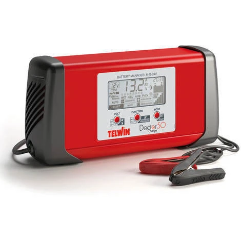 Telwin Doctor Charge 50 PulseTronic Batterieladegerät Erhaltungsladegerät Starthilfegerät Batterie Manager 6V/ 12V/ 24V