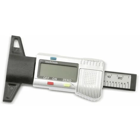 DAYTOOLS Reifen Profiltiefenmesser Tiefenmesser Profilmesser Digital 0-25,4 Mm LC-Display-Anzeige – Bild 2